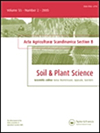 ACTA AGRICULTURAE SCANDINAVICA SECTION B-SOIL AND PLANT SCIENCE雜志封面
